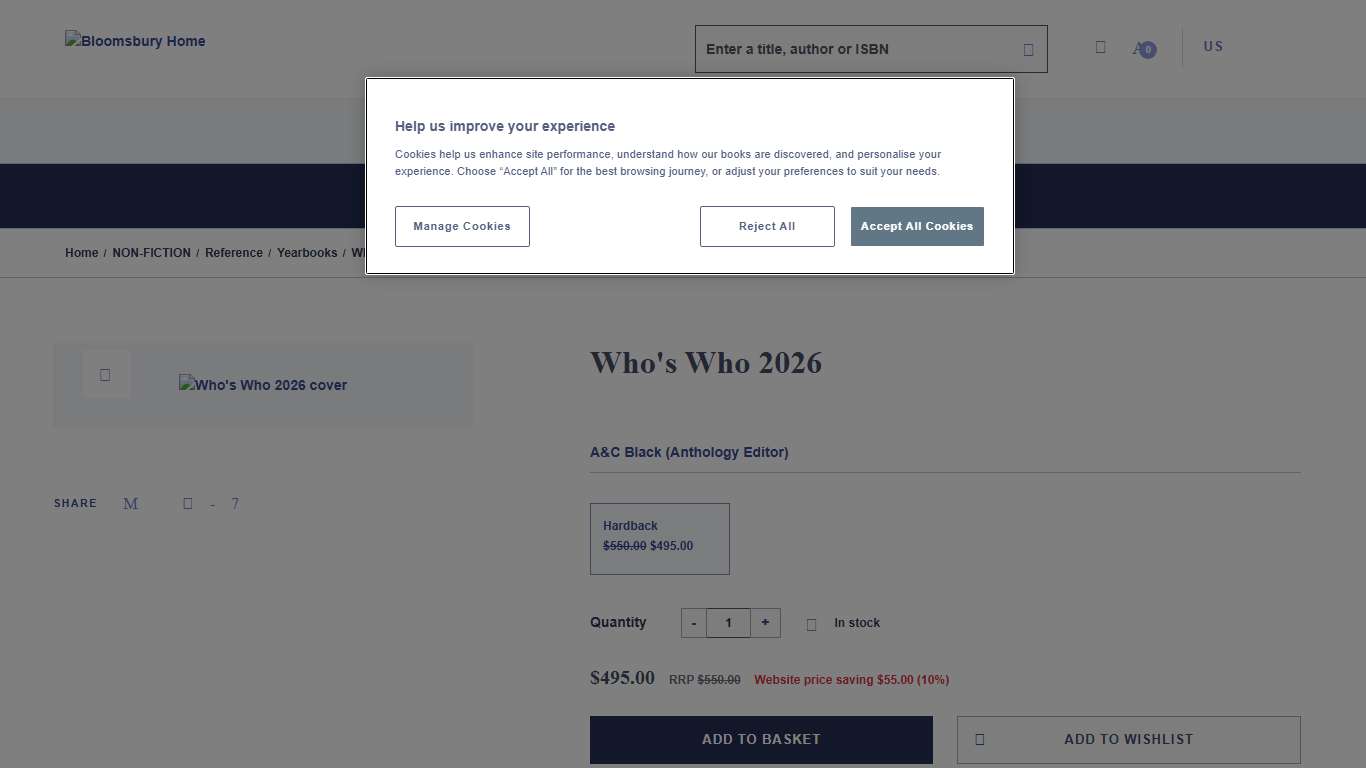 Who's Who 2026: : Who's Who A&C Black Bloomsbury Yearbooks - Bloomsbury